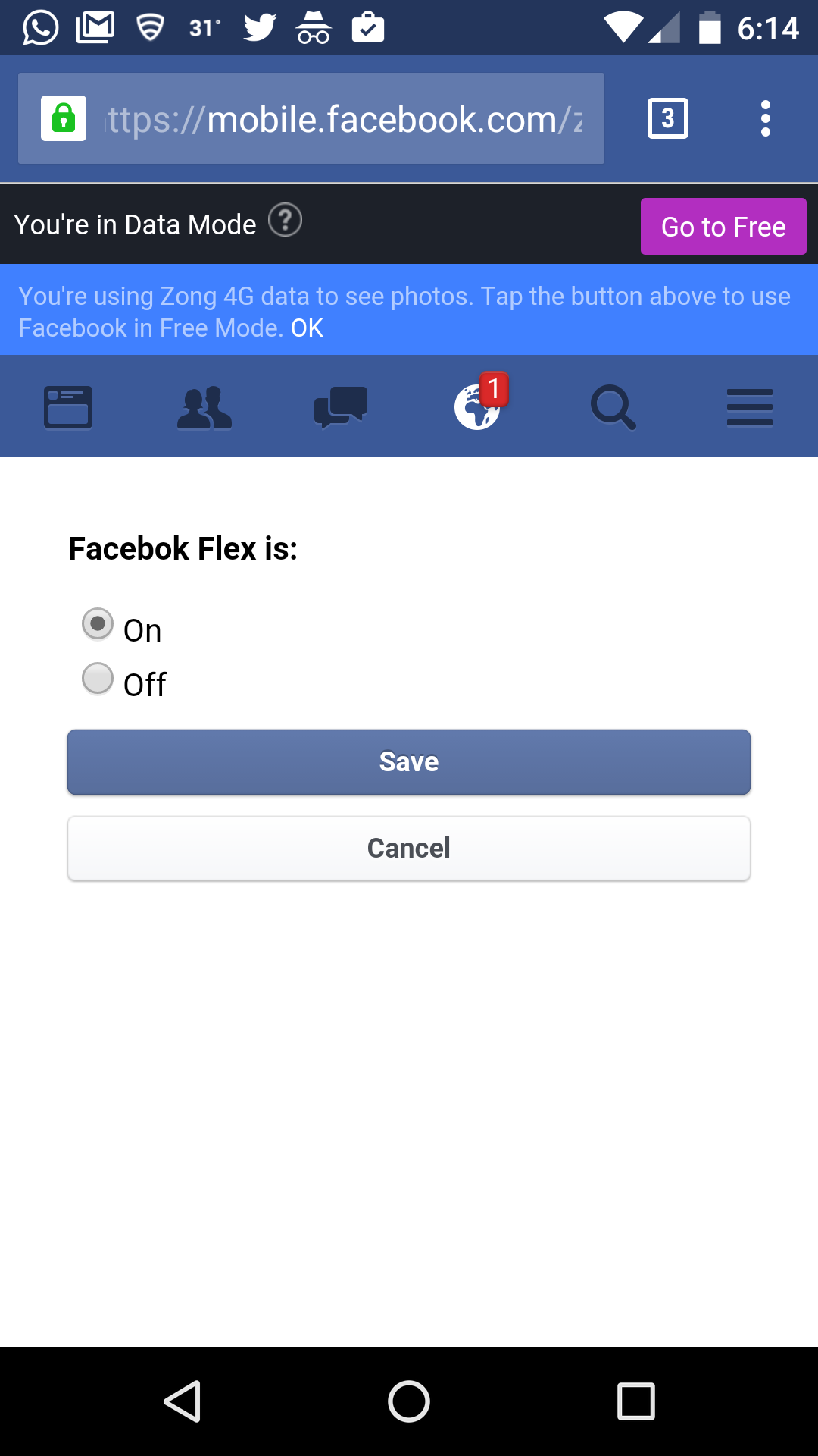 How To Turn Off Facebook Free Option Notification Suhaib Malik
